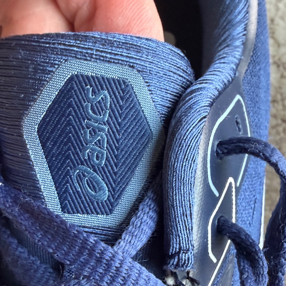 ASICS Navy and White Men's Running Shoes - Picture 9 of 9